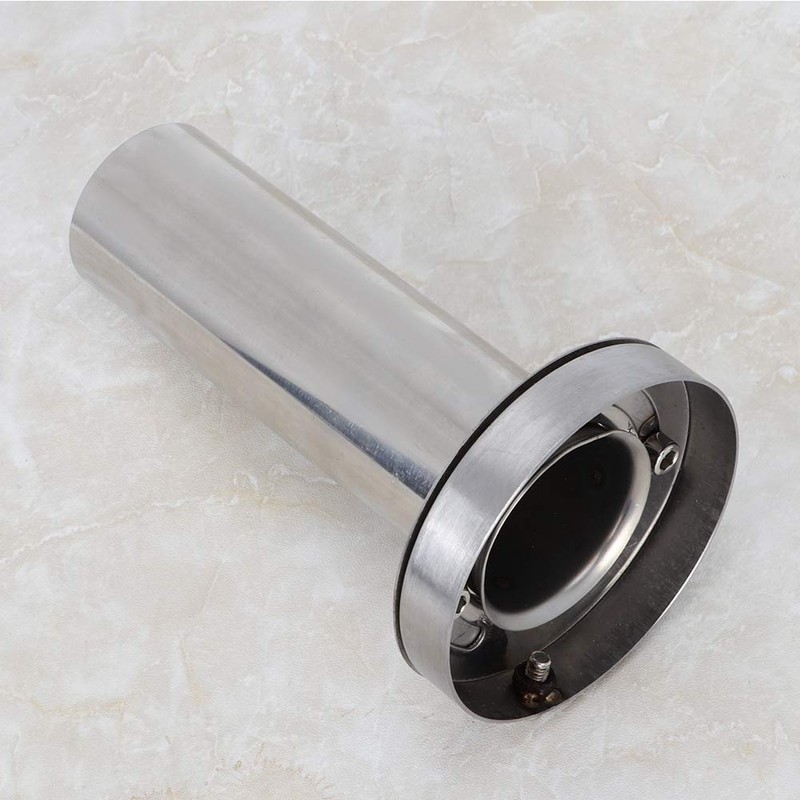 Aramox Car Exhaust Silencer, Adjustable Removable Stainless Steel Round Head