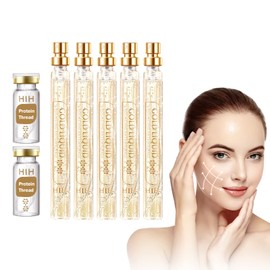 Soluble protein thread, nano gold essence combination, combination of soluble protein thread, reverse collagen serum for face, absorbent collagen thread, fine reduction (A)