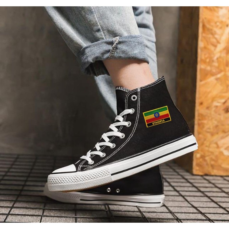 NIUYIBAO 1 PCS Ethiopia Flag Patches Iron On or Sew