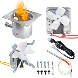 Grill Replacement Parts Kit, 2.0RPM Auger Motor, Induction Fan Kit, Fire Burn Pot and Hot Rod Ignitor, Power Cord for Traeger Pit Boss Wood Pellet Grill Replacement Parts, Traeger Grill part with Fuse