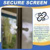 12 Packs Window Screen Plunger Latches with Caps, Aluminum Window