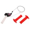 Parliky 1 Set Twist Throttle Handle Grips Cable for ATV