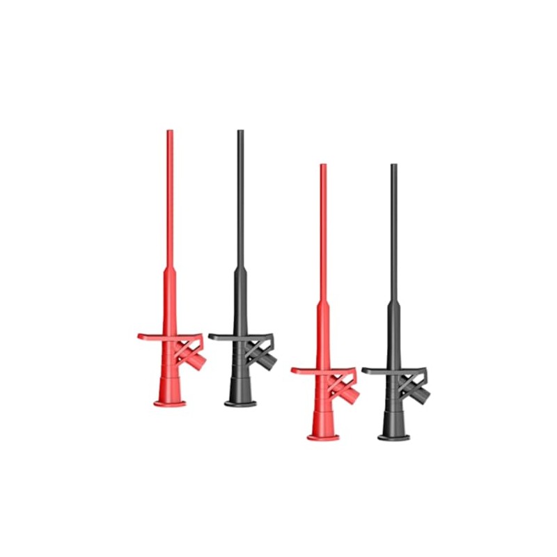 4PCS Multimeter Test Hook Clips, Professional Flexible IC Test Hook