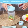 4 Pack Portable Breakfast Cups with Lids and Spoon, 27