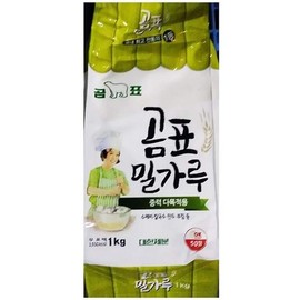 업소용 식당 식자재 대한제분 중력밀가루 곰표 1Kg 식자재밀가루 Commercial Restaurant Ingredients Daehan Milling All-Purpose Flour Gompyou 1Kg Food Ingredients Flour