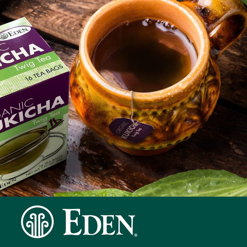 Eden Kukicha Organic Roasted Twig Tea, George Ohsawa Macrobiotic, Low