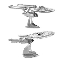Fascinations Metal Earth 3D Metal Model Kits Star Trek Set of 2 - USS Enterprise NCC-1701D & USS Enterprise NCC-1701