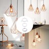 NAYAGOGO 8 Pack White Lamp Shade Reducer Ring Set -3