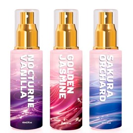 Azulfra Body & Hair Spray for Women, Travel Size Body Mist, Fragrance Gift Set, 3 Pack，Each 2 Fl.oz