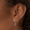 Silver Dangle Earrings for Women Sterling Silver Plated CZ Cubic