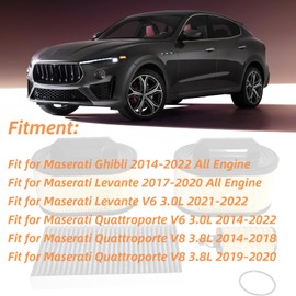 670001545 4PCS Engine Air Filter and Oil Filter&Cabin Air Filter fit for Maserati Ghibli 2014-2022 for Levante 2017-2020 for Quattroporte 2014-2022#OE 670001545, 670005021, 000311401