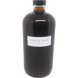 Frankincense & Myrrh Scented Body Oil Fragrance [Regular Cap - Brown - 32 oz.] - ID#5065