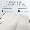 Gallery Leather Pocket Monthly Planner 2026, Elegantly Bound Calendar Planner