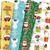 Dtiafu African American Christmas Wrapping Paper Black Santa Gift Wrap