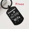 Resdink My Wife Keychain for Women Her, I Love My