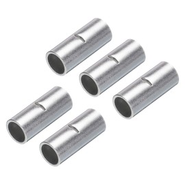 sourcing map 5Pcs Non Insulated Butt Connectors 2AWG Wire Connector BN-38 for Electrical Wire Crimp Ferrule Terminals