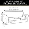 U-NICE HOME 4 Pieces Oversized Stretch Couch Cover Sofa Cover