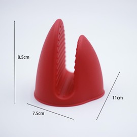 Mini Silicone Oven Mitts Set – Heat Resistant, Non-Slip, BPA-Free Gloves for Baking, Cooking, Microwave Use – Foldable Pot Holders for Kitchen & Grill, Dishwasher Safe(1, Red)