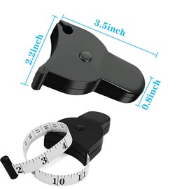 2PCS Body Measure Tape, Body Tape Measure, Lock Pin and Retractable Push Button, Measuring Tape for Body Measurements Sewing Clothes 60inch (150cm)