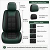 2-Piece Front Car Seat Cover Set – Artificial Leather Seat