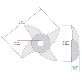 The Sausage Maker - #32 Stainless Steel Knife for Meat Grinders