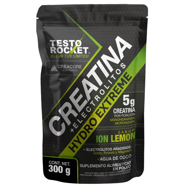 Creatina Monohidratada Micronizada + Electrolitos, Magnesio, Potasio, Vitaminas y Agua