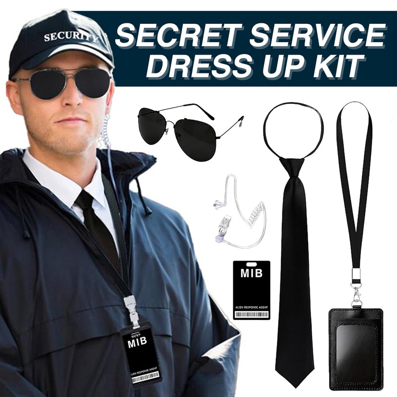 Ninnyi 6 PCS Agent Costume Accessories Set
