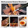 Camping Torch Lighter, Windproof Butane Torch Lighter with Fuel Indicator&Safety