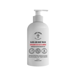 Natural and Organic Hand and Body Wash - Bergamot, Sea Salt and Amber