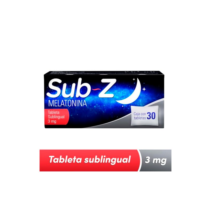 Sub Z Inductor del Sueño, 3 mg, 30 Cuenta