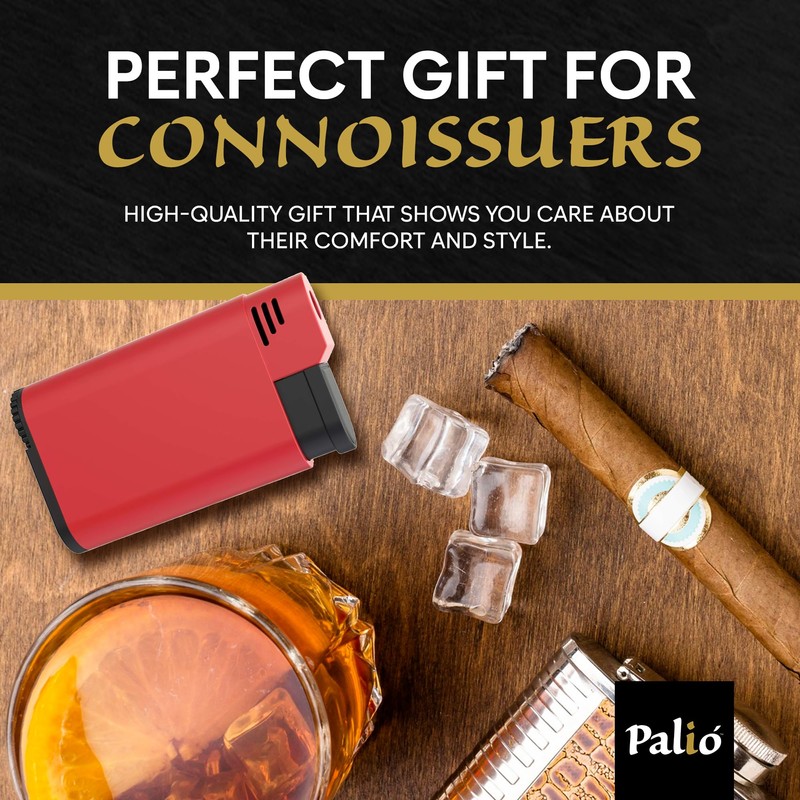 Palio Torcia Single Jet Flame Lighter, Refillable, Adjustable Torch Flame,