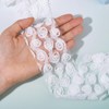 Cheriswelry 1 Yards White Flower Lace Trim Ribbon 2-3/8 inch