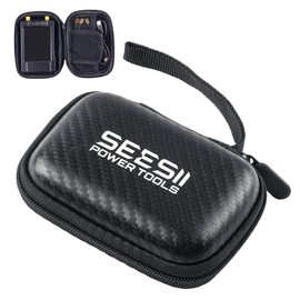 Seesii 2.8 Inch Protective Case for NanoVNA-H: Customed EVA Hard Shell Storage Pouch for Nano Vna Antenna Analyzer, Waterproof Shockproof Design with Carry Strap