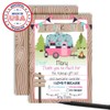 Glamping Glamorous Camping-Themed Thank You Notes for Girls, Ten 4"