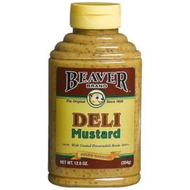 BEAVER Deli Mustard, 12.5-Ounce Squeezable Bottles (Pack of 2)