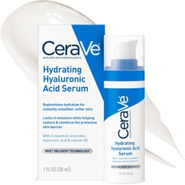 CeraVe Hyaluronic Acid Face Serum 1 oz Hydrating Serum for Face with Vitamin B5 For Normal to Dry Skin Paraben & Fragrance Free