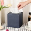 Sumnacon Tissue Box Cover Square Tissue Box Stylish PU Tissue