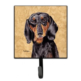 Caroline's Treasures SC9139SH4 Dachshund Leash Holder or Key Hook, Small, Multicolor