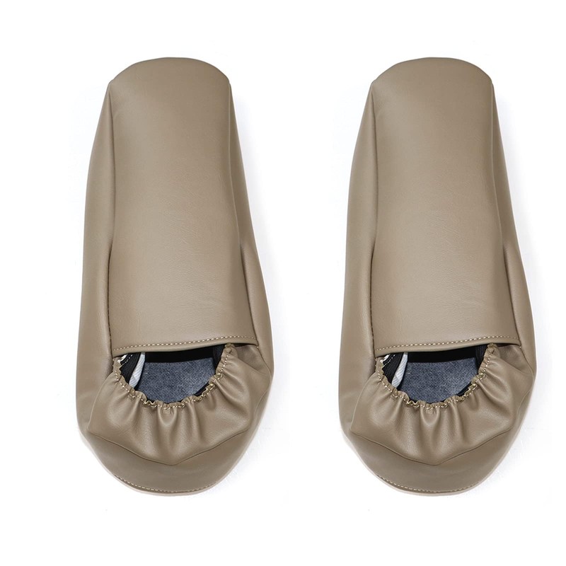 Priprilod 2pcs Leather Tan Seat Armrest Replacement Cover Compatible with