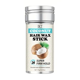 Shiyalan IKT Coconut Hair Wax Stick, Hair Wax Stick for Wigs, Strong Hold Non-greasy Styling Hair Pomade Stick