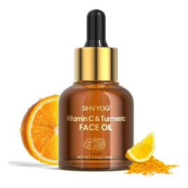 Aceite Facial De Curcuma Con Vitamina C, Hidratante Para La Todo Tipo De Piel Día/noche
