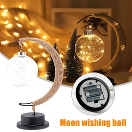 U-Vathing Enchanted Lunar Lamp,Twinkling Tree Enchanted Lunar Lamp,Beautiful Moon Lamp Magic Moon Night Light for Christmas Holiday Gift for Home Decorations Ramadan Gift EID Mubarak Decor