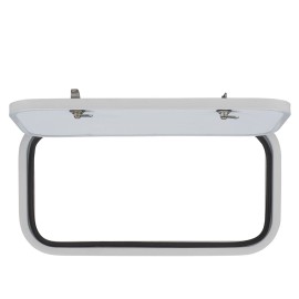 Tough Grade Round RV Baggage Door 24" X  12" White