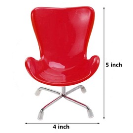 Hedgehog Chair Mini Plastic Swivel Seat Small Animal Toys Habitat Decor Cage Accessories Hedgehog Supplies Photo Props Chair Toy for Hedgehog,Bird,Parrot,Mouse,Chinchilla, Rat,Gerbil,Dwarf Hamster