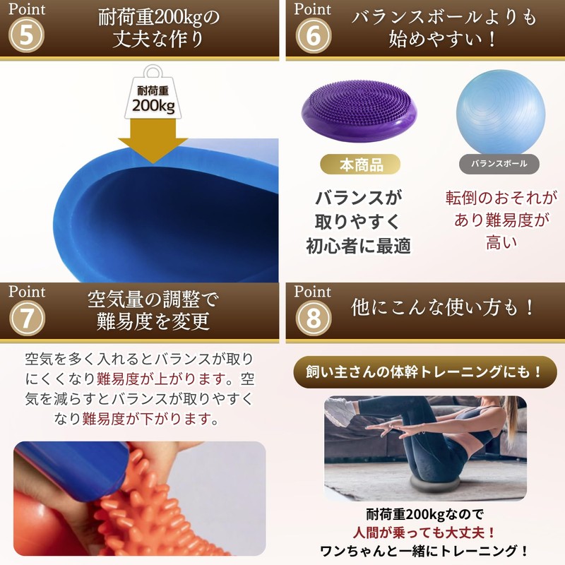 JON TORUDO Dog Balance Disc Core Training (Red)