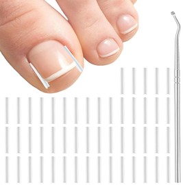 CJQRL 51 Piece Set for Correction of Ingrown Toenails - Nail Clip Toenail Correction - Painless Toenail Smoothing Strips with Toenail Lifter - Simple Tools
