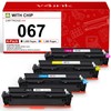 067 Toner Cartridge Set 4 Pack Compatible Replacement for Canon