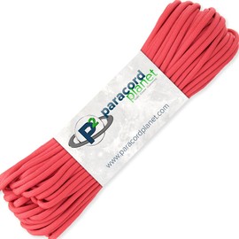 PARACORD PLANET 25' Feet of Type III 550 Paracord - Scarlet Red