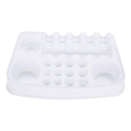 Easy To Carry 12Pcs Pigment Rack Holder Tray, Light Weight Plastic Tattoo Plate, For Professional Tattoo Use And Eyebrow Tattoo Use