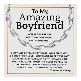 72ore Gifts for Boyfriend Necklace Silver Chain for Men Barbed Wire Necklace Promise Chain Meaningful Boyfriend Birthday Gift Ideas